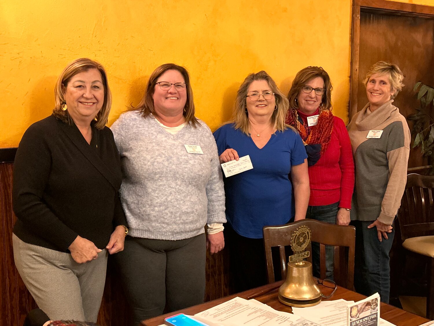 Last year's Pet Paw-rade raised funds in part to help Billy's New Hope Barn. Pictured are Georgia Solotoff, left and Dana Scott of Honesdale Rotary; Marcie Bunting, of Billy’s New Hope Barn; Rotarian Maureen Beilman; and Honesdale Rotary co-president Bonny Cousins.